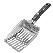 Stainless Steel Dustpan Heavy Duty Hygienic Shovel Large AntiRust Wide Poop Poop Paddle for Pet Cat Dog Ref: 8130