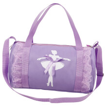 Ballet dance bag for shoulder bag with zipper Large children's dance bag for ballet shoes dance clothing with delicate pattern