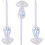 3 Pcs Mushroom Watering Planter Insert Automatic Water Irrigation Device Ref: 4527 3