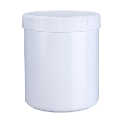 Food Grade Plastic Container Airtight Sealable-White 1000ML