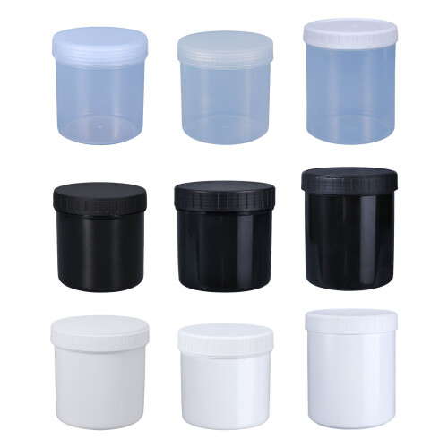 Food Grade Plastic Container Airtight Sealable-White 1000ML 2