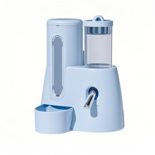 Auto Dispensing Waterer And Dry Food Feeder Easy-Blue 125ml