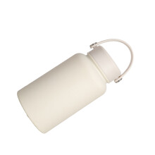 Cold Retention Nonrust Steel Water Bottle Vacuum-Ivory white