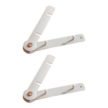 2pcs Plastic Disposable Gloves Dispenser Wall Mount-White