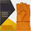 Welding gloves Leather Hightemperature Flameretardantresistant Heat ulation 4