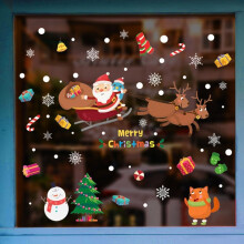 Merry Santa Claus Stickers for adding a festive atmosphere to your room (D) Ref: 4250
