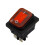 1pc Red Latching Rocker Toggle Switch IP55 4Pin 2Position AC250V/16A LED illuminated Low Ref: 6704 1