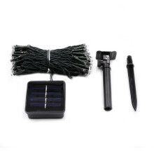 Low Voltage Safety, Timer Function, 105FT 300 LED Solar Operated Extra Long LED String Lights for Garden Patio Lawn Porch Gate Yard, Multi Modes Memor