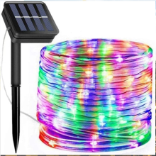 Illuminating Solar-Powered Rope Lights, 39ft Waterproof Outdoor Decor for Christmas New Year, Flexible Festive Lighting for Patio Garden