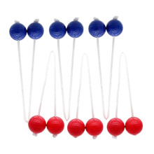 Replacement ladders for hard golf training, throwing game, outdoor, lawn, yard, golf, throw, easy to use, 6 pieces red/blue Ref: 5629