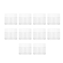 Transparente, genanvendelige makeupkrukker, ergonomisk designede, brugervenlige, god forseglingsevne, ingen kosmetisk lækage, velegnet til