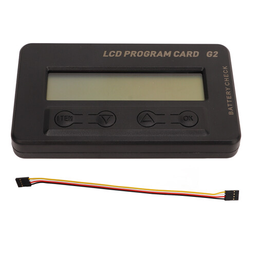 Brushless ESC Programming Card Multifunctional RC Car Program Card with LCD Screen Real Time Data Display Compatible with Brushless Electronic Speed C 1