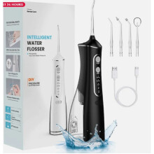 Aprimorador de Rotina Dental, Limpador de Dentes Sem Fio com Água, Ponta Rotativa 360, Recarregável, Irrigador Oral Portátil, Tecnologia