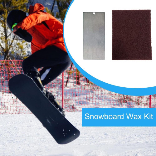 Ski wax scraper – stainless steel snowboard wax set, practical waxing tool 1