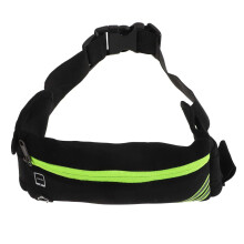 Outdoor Sports Belt Bag Flip Belt Running Waist Bag for Phone Black Nylon