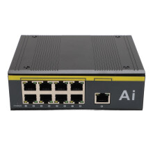 9 Ports PoE-Switch Plug and Play 10/100Mbps