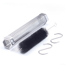12 Inch Stainless Steel Smoker Tube for BBQ, Even Smoke Distribution on Gas Charcoal Electric Grills