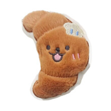 Soft Plush Cookie Doll Dog Toy Safe for Puppies-French croissan