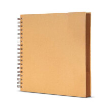 Anniversary Keepsakes Scrapbook Paper Album Spirals-brown 20