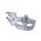 Portable Adjustable Half Face Mask Floral Decors for Long-White 1