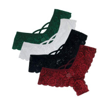 Pack of 4 women's thongs, lace Gstrings, briefs, women's underwear, erotic lingerie, lingerie, sexy underwear 3XL Pack of 4 Ref: 6644