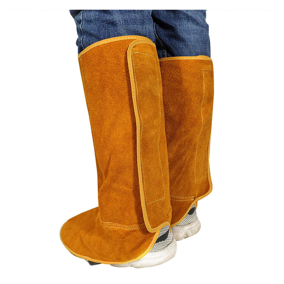 Welding Protection Equipment Spats Boots Flame Resistant Leather 9365049131599