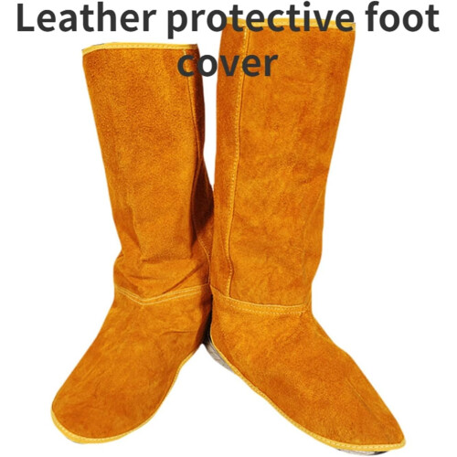 Welding protection equipment spats boots flame resistant leather 1