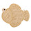 Fish Shape Slow Feeder Silicone Feeding Mat Pet AntiSpill-Beige 1