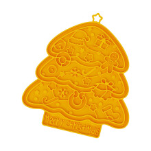 Durable Pet Feeding Pad Silicones Easyly Wash Nonslip-Yellow