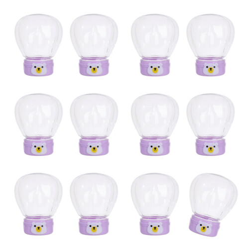 12Pcs Balloon Shape Gift Box Clear Plastic Candy-light P