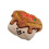 Dog Plush Toy with Squeaky Feature Teeth Cleaning Texture-cake 1