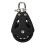 Black Rotating Bearing Disc Block Nylon HighCapacity Single Pulley For Strength Training Applications Ref: 7408 1
