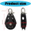 Black Rotating Bearing Disc Block Nylon HighCapacity Single Pulley For Strength Training Applications Ref: 7408 4