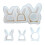 Hollow Rabbit Silicone Molds Easters Rabbits Molds Ornament 1