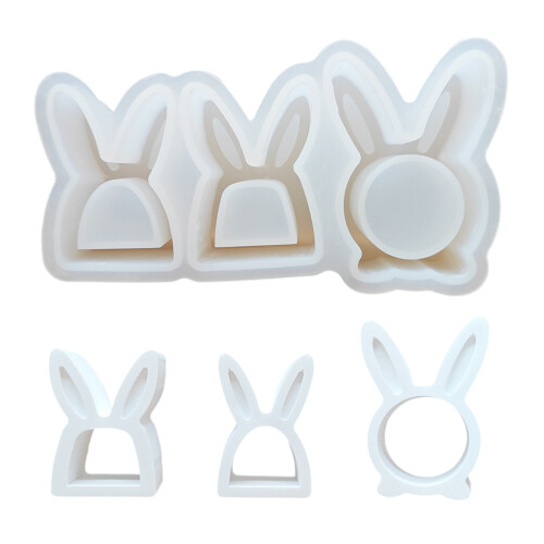Hollow Rabbit Silicone Molds Easters Rabbits Molds Ornament