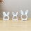 Hollow Rabbit Silicone Molds Easters Rabbits Molds Ornament 4