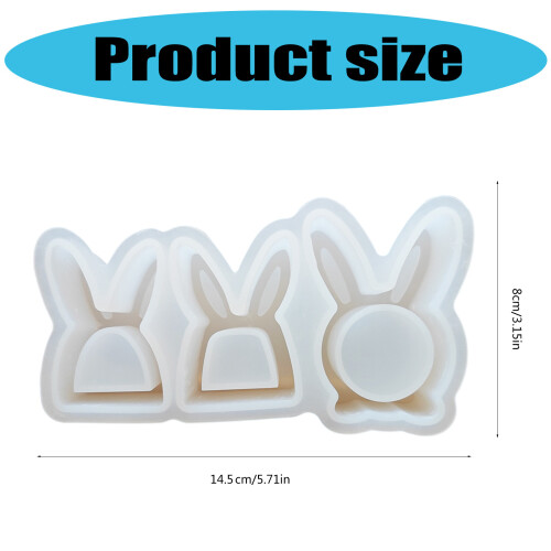 Hollow Rabbit Silicone Molds Easters Rabbits Molds Ornament 2