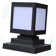 Solarpowered garden lights post lights For outdoor area Large white For garden landscapes Lawn and protection class Ref: 3844