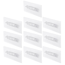 Mühelose, bohrfreie Halterungen für Ihren Kleiderschrank, innovative Kleberegalhalterungen, transparente, elegante Clips, maximale Traglast 30 kg,