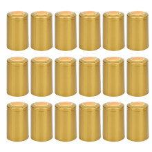100 stuks PVC-krimpfolie voor wijn-heatsealproces, waardoor-goud