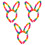 Rainbow Illuminated Headband Stuffed Rabbit Ear Hair Accessories 1