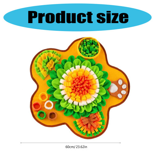 Flower Shape Dog Snuffle Mats For Mental Development Improve 2