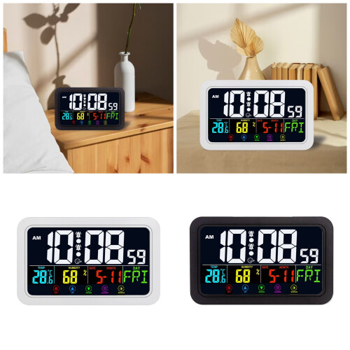 Multicolor LED Digital Alarm Clock With-H163H negative color 2