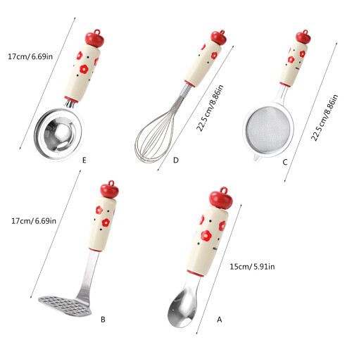 Nonslip Manual Eggs Mixer Cooking Gadgets For-Filter spoon 2