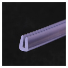 10 Meters 8mm x 14mm U Shaped Rubber Channel Edge Trim Trim Rubber Seal for Kitchen Edge Protection Clear Transparent Ref: 2889