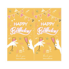Happy Birthday stickers 50 pieces for children's birthday party decorative sealing stickers labels gift wrapping decals gift tags accessories H1
