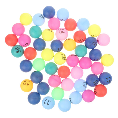 1 Set Digital Pull Ball Numbered Tombola Balls Large Pull Balls Small Numbered Bingo Balls for Parties