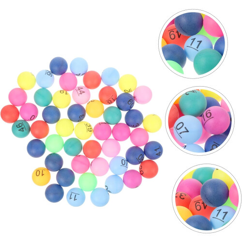 1 Set Digital Pull Ball Numbered Tombola Balls Large Pull Balls Small Numbered Bingo Balls for Parties 1