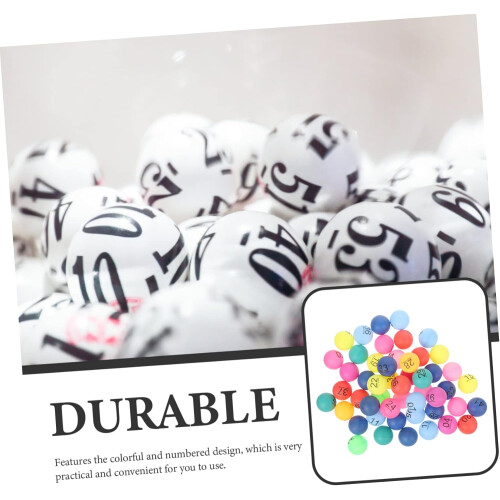 1 Set Digital Pull Ball Numbered Tombola Balls Large Pull Balls Small Numbered Bingo Balls for Parties 2