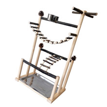 Wooden Bird Playstand With Removable Cleaning Tray Durable Metal